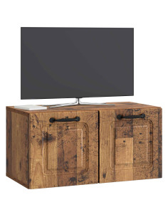 Mobile Porta TV da Muro Legno antico 59,5 x 31 x 30 cm 2