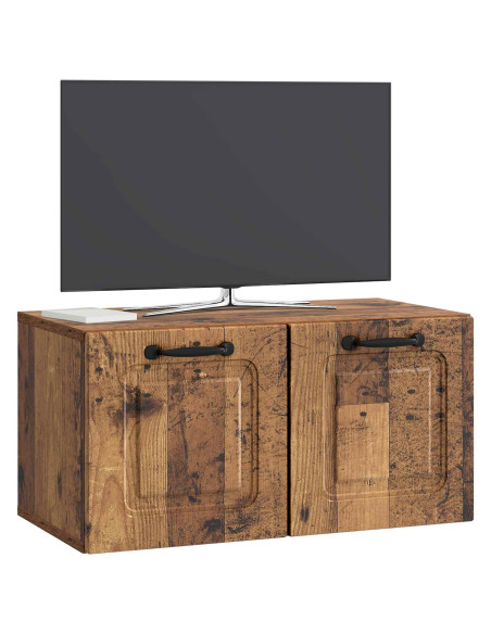 Mobile Porta TV da Muro Legno antico 59,5 x 31 x 30 cm