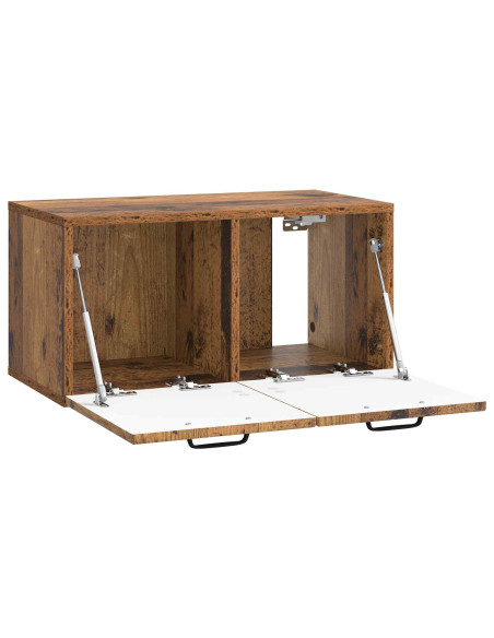 Mobile Porta TV da Muro Legno antico 59,5 x 31 x 30 cm