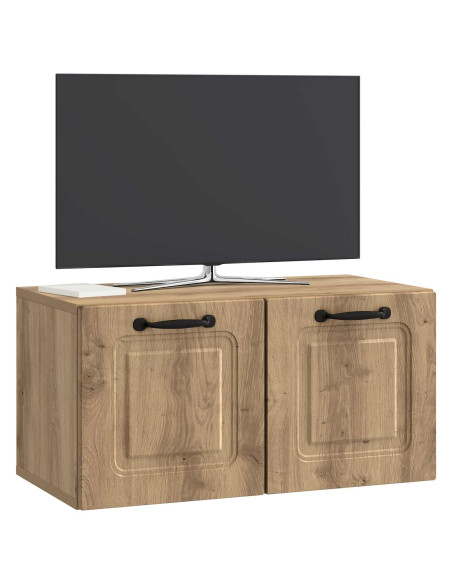 Mobile Porta TV da Muro Rovere Artigianale 59,5 x 31 x 30 cm