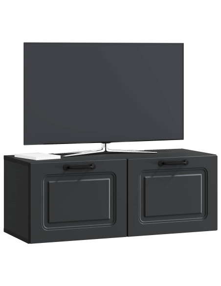 Mobile Porta TV da Muro Nero 78,5 x 31 x 30 cm