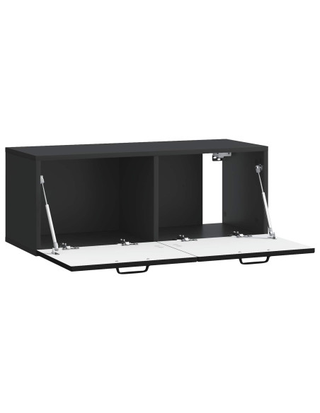 Mobile Porta TV da Muro Nero 78,5 x 31 x 30 cm