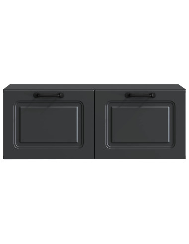 Mobile Porta TV da Muro Nero 78,5 x 31 x 30 cm