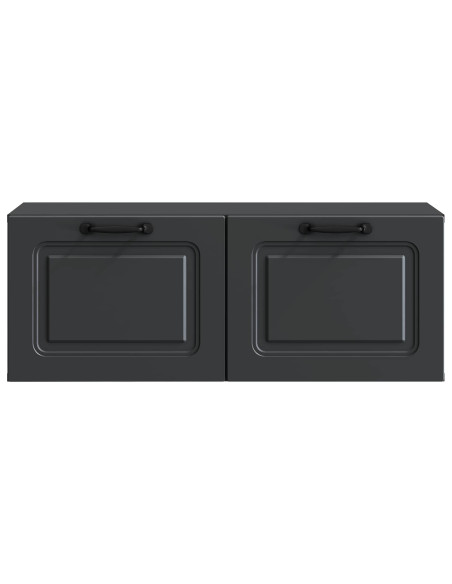 Mobile Porta TV da Muro Nero 78,5 x 31 x 30 cm