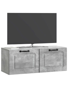Mobile Porta TV da Muro Grigio Cemento 78,5 x 31 x 30 cm 2