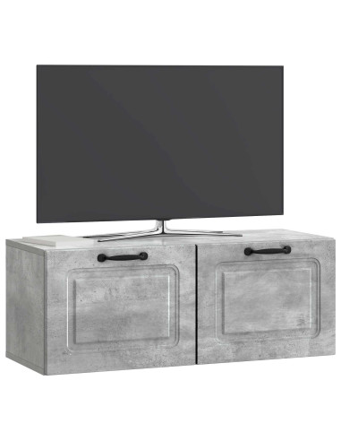 Mobile Porta TV da Muro Grigio Cemento 78,5 x 31 x 30 cm