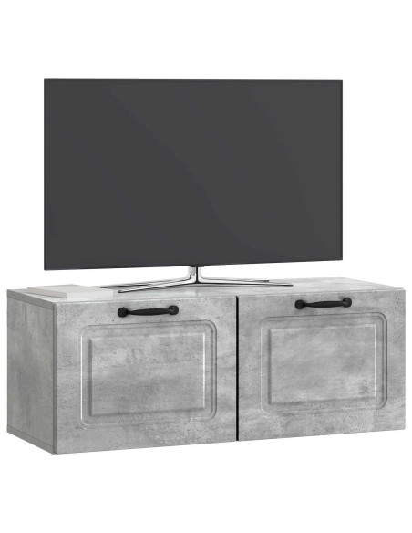 Mobile Porta TV da Muro Grigio Cemento 78,5 x 31 x 30 cm