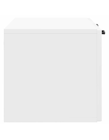 Mobile Porta TV da Muro Bianco Lucido 78,5 x 31 x 30 cm