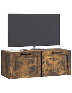 Mobile Porta TV da Muro Rovere Fumo 78,5 x 31 x 30 cm 2