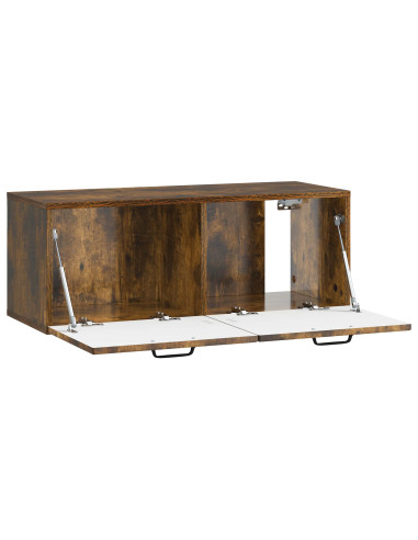 Mobile Porta TV da Muro Rovere Fumo 78,5 x 31 x 30 cm