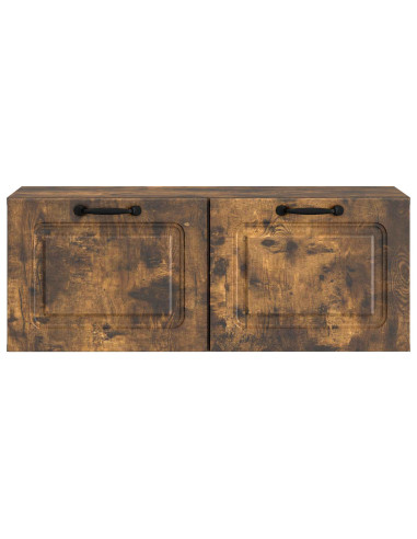 Mobile Porta TV da Muro Rovere Fumo 78,5 x 31 x 30 cm