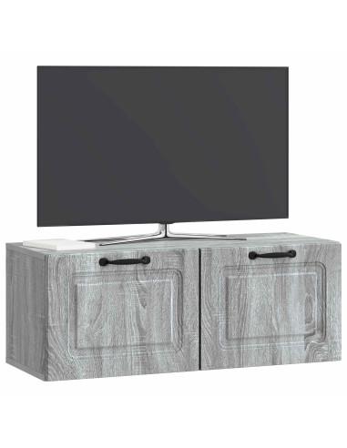 Mobile Porta TV da Muro Grigio Sonoma 78,5 x 31 x 30 cm