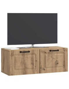 Mobile Porta TV da Muro Rovere Artigianale 78,5 x 31 x 30 cm 2