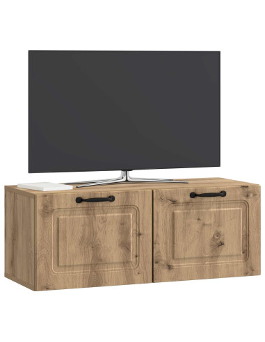 Mobile Porta TV da Muro Rovere Artigianale 78,5 x 31 x 30 cm