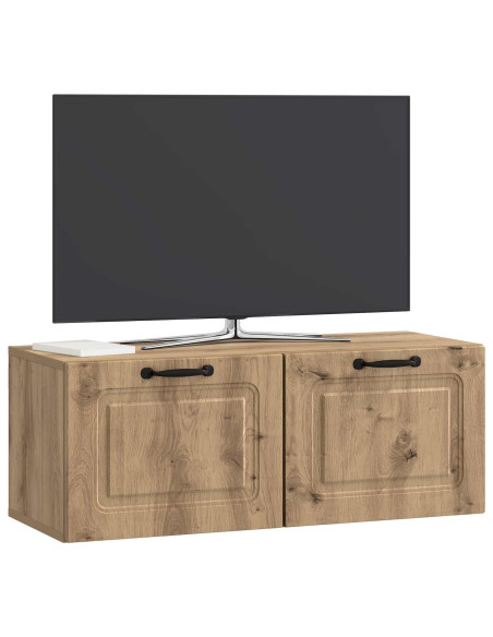 Mobile Porta TV da Muro Rovere Artigianale 78,5 x 31 x 30 cm