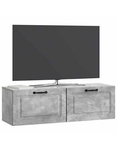 Mobile Porta TV da Muro Grigio Cemento 98 x 31 x 30 cm