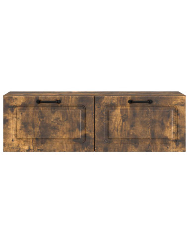 Mobile Porta TV da Muro Rovere Fumo 98 x 31 x 30 cm