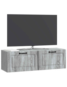 Mobile Porta TV da Muro Grigio Sonoma 98 x 31 x 30 cm 2