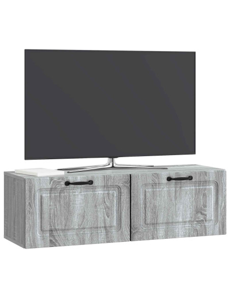 Mobile Porta TV da Muro Grigio Sonoma 98 x 31 x 30 cm
