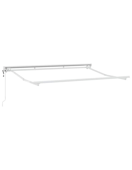 Tenda Retrattile Beige 350 x 200 cm Alluminio e Tessuto