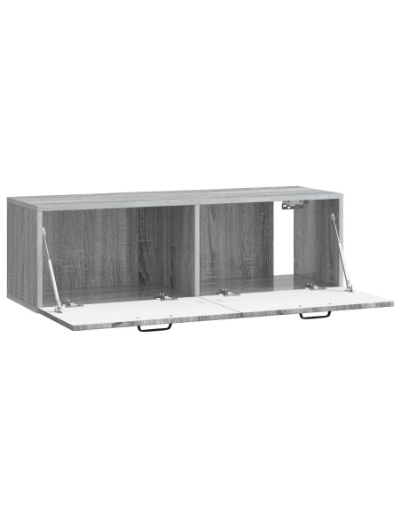Mobile Porta TV da Muro Grigio Sonoma 98 x 31 x 30 cm