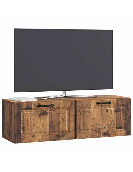 Mobile Porta TV da Muro Legno antico 98 x 31 x 30 cm