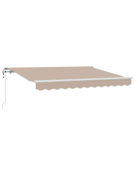 Tenda Retrattile Beige 350 x 200 cm Tessuto