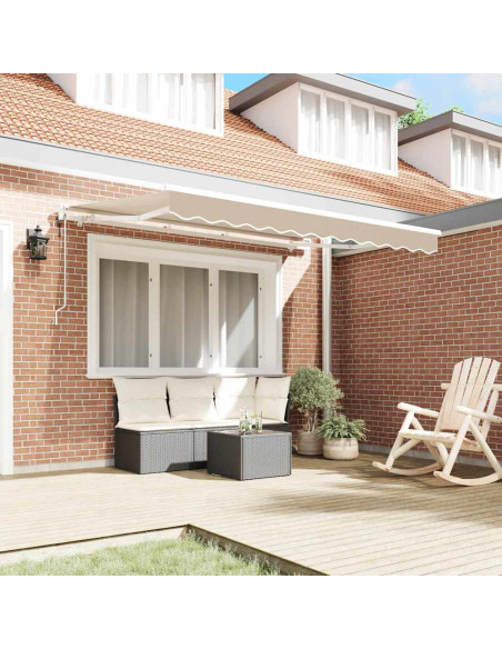 Tenda Retrattile Beige 350 x 200 cm Tessuto