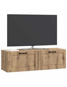 Mobile Porta TV da Muro Rovere Artigianale 98 x 31 x 30 cm 2