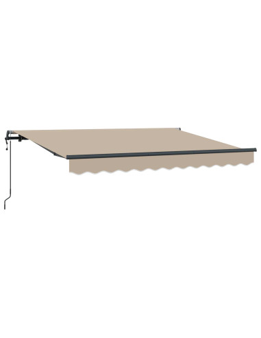 Tenda Retrattile Beige 350 x 200 cm Tessuto