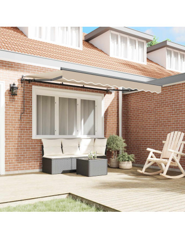 Tenda Retrattile Beige 350 x 200 cm Tessuto
