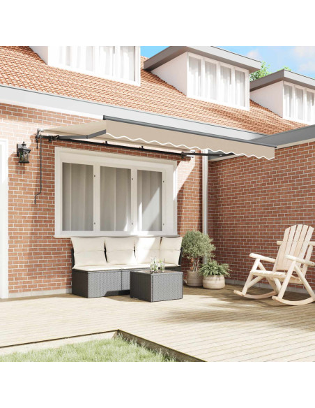 Tenda Retrattile Beige 350 x 200 cm Tessuto