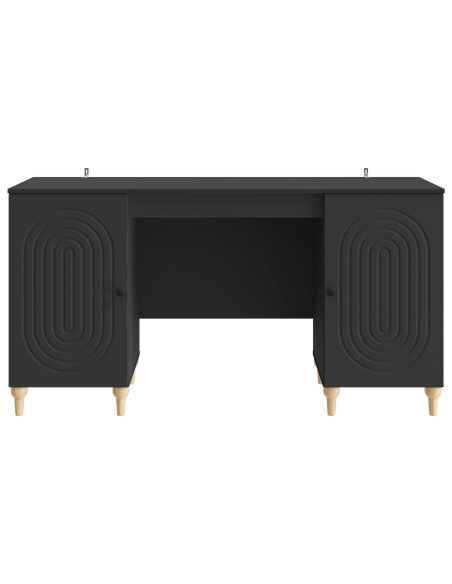 Scrivania Nero 142,5 x 50 x 75 cm Legno ingegnerizzato