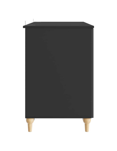 Scrivania Nero 142,5 x 50 x 75 cm Legno ingegnerizzato