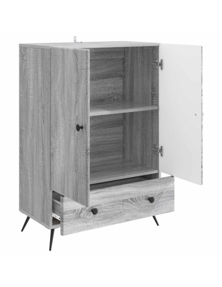 Credenza Grigio Sonoma 66 x 34,5 x 95 cm Legno ingegnerizzato