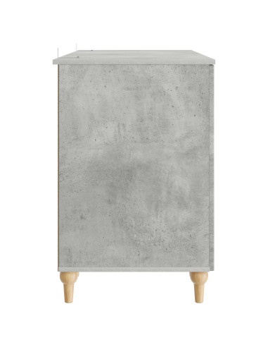 Scrivania con lo scaffale Grigio Cemento 142,5 x 50 x 75 cm