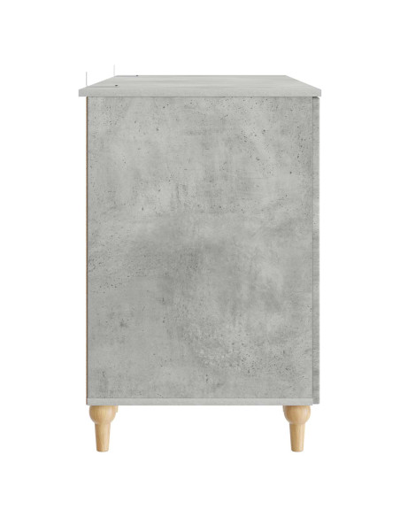 Scrivania con lo scaffale Grigio Cemento 142,5 x 50 x 75 cm