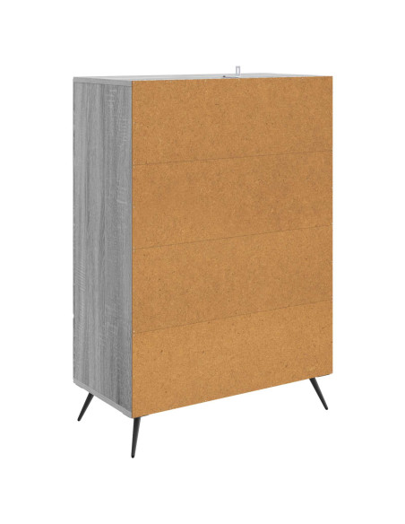Credenza Grigio Sonoma 66 x 34,5 x 95 cm Legno ingegnerizzato