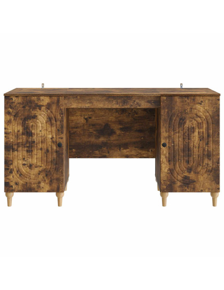 Scrivania Rovere Fumo 142,5 x 50 x 75 cm Legno ingegnerizzato