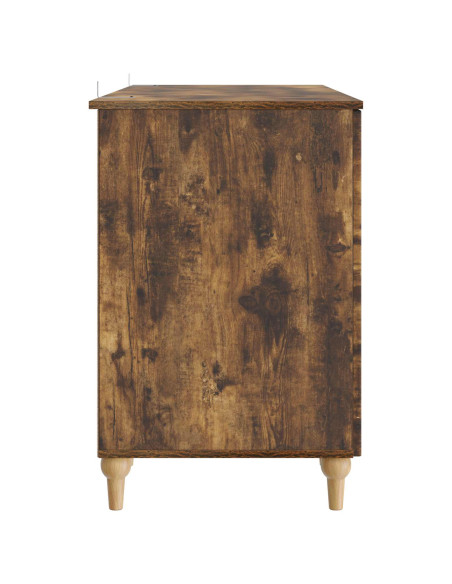 Scrivania Rovere Fumo 142,5 x 50 x 75 cm Legno ingegnerizzato