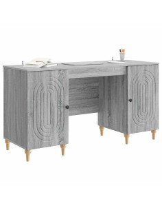 Scrivania Grigio Sonoma 142,5 x 50 x 75 cm Legno ingegnerizzato 2