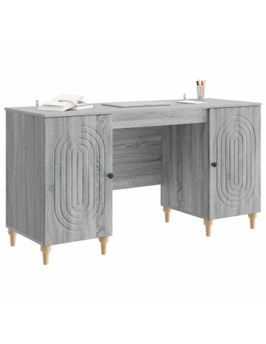 Scrivania Grigio Sonoma 142,5 x 50 x 75 cm Legno ingegnerizzato