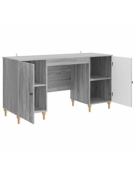 Scrivania Grigio Sonoma 142,5 x 50 x 75 cm Legno ingegnerizzato