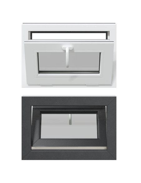 Finestra per Soffitta RISOR 60 x 40 cm PVC e Vetro Antracite