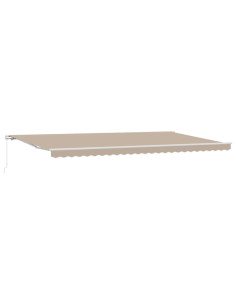 Tenda Retrattile Beige 600 × 300 cm Poliestere e Alluminio 2
