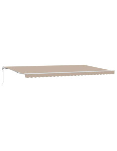 Tettuccio Elettrico Retrattile Beige 600 × 300 cm 2