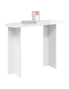 Tavolo consolle Bianco Lucido 100 x 39,5 x 75 cm 2