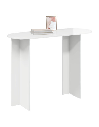 Tavolo consolle Bianco Lucido 100 x 39,5 x 75 cm