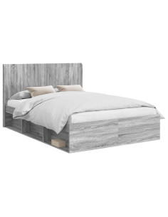 Struttura del letto con stoccaggio e testata 3 pcs 2