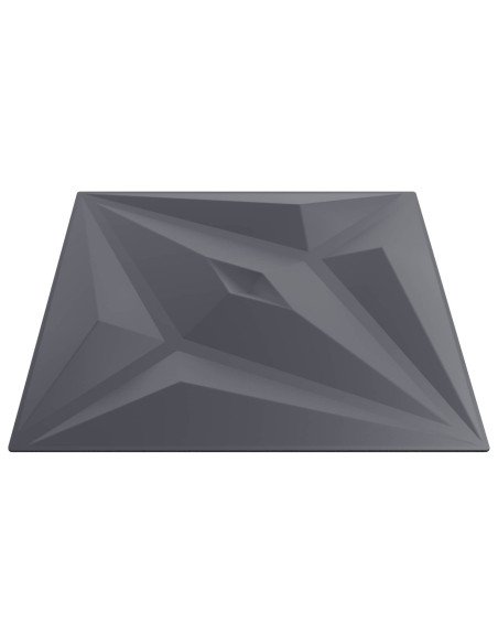 Pannelli da parete 12 pcs Grigio Stella 50 x 50 cm Schiuma XPS